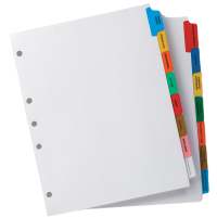 Index Tabs Divider Printing